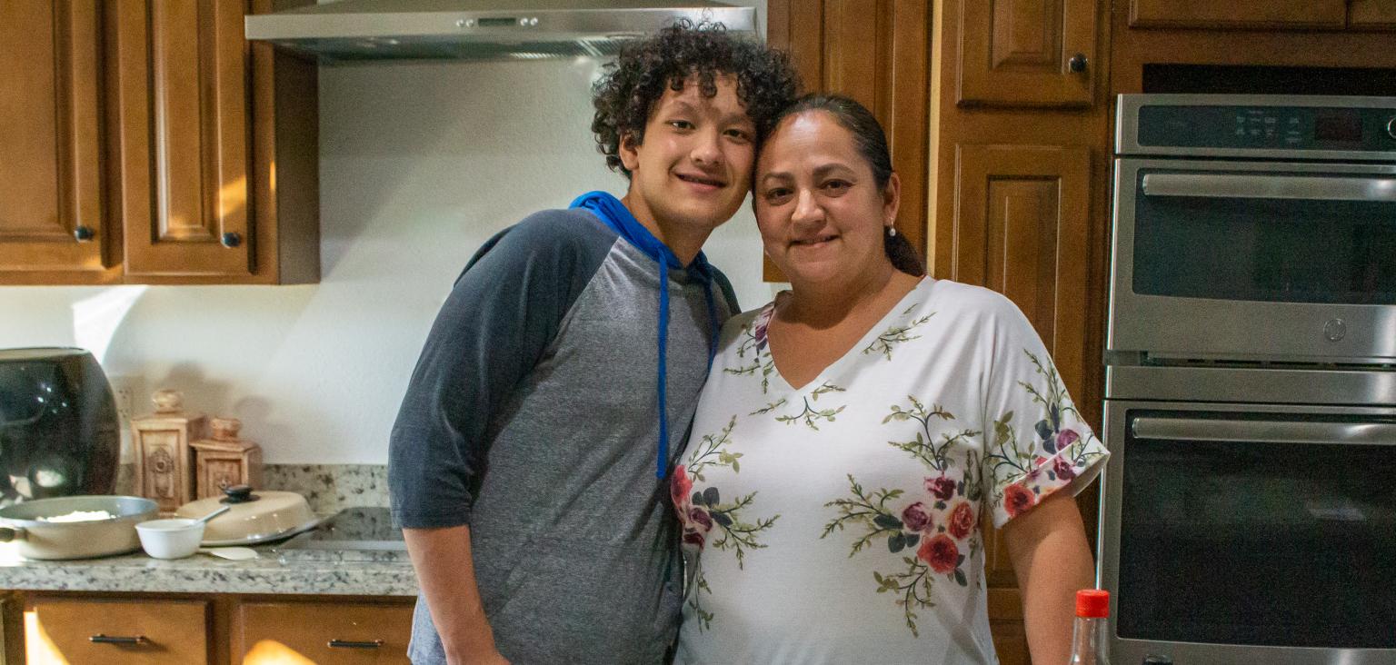 Derek Parra and his mom have improved nutrition and health after participating in SVdP's Center for Family Wellness programming.
