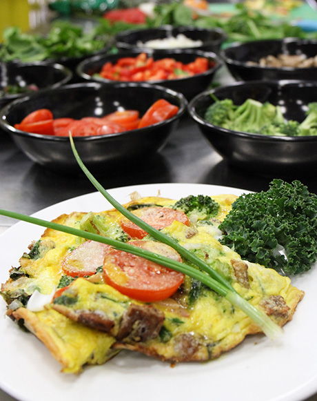 Farm-fresh vegetable frittata 