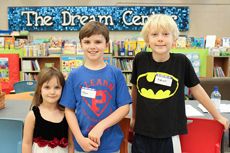 Max takes a tour of SVdP with his younger sister and friend, Asher.