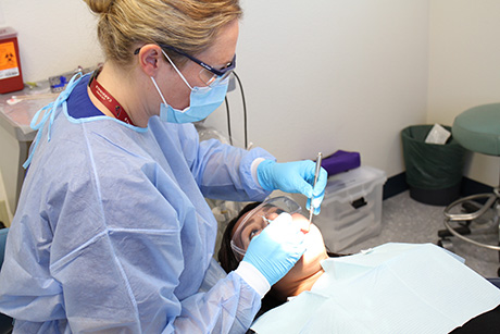 Nayeli receives dental treatment at SVdP.