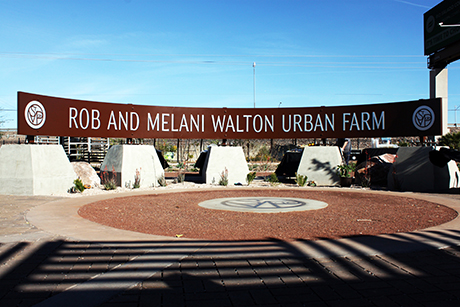 Rob and Melani Walton Urban Farm Sign