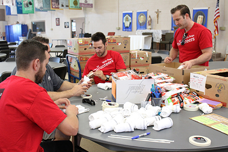 Wells Fargo employees volunteer at St. Vincent de Paul.