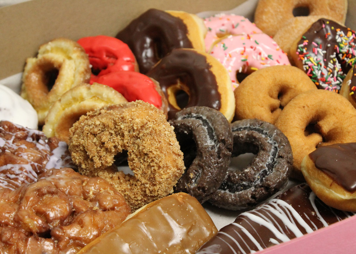 Variety doughnuts from Doughnut Peddler