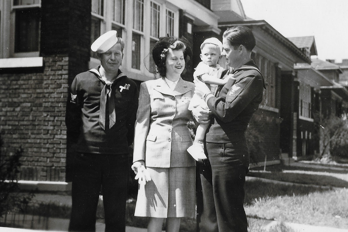 The McLernon family on Ken's adoption day