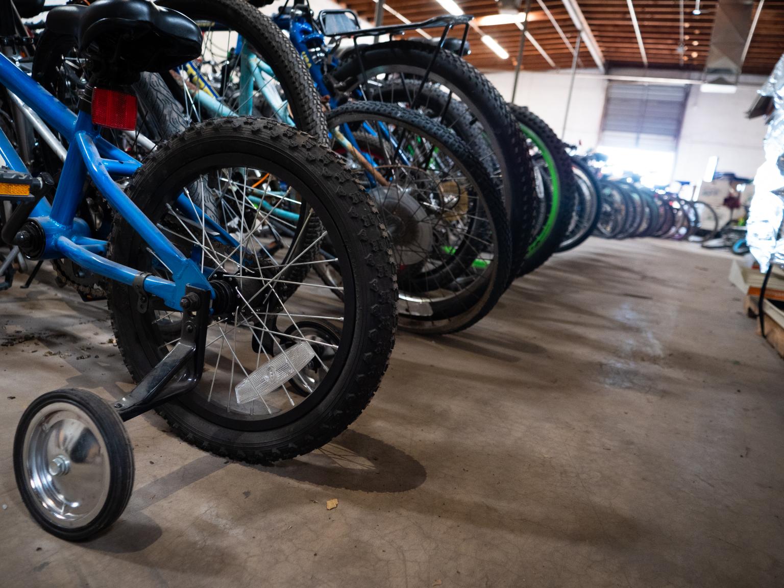 Bikes collected after the 2020 Second Chance Bike Drive