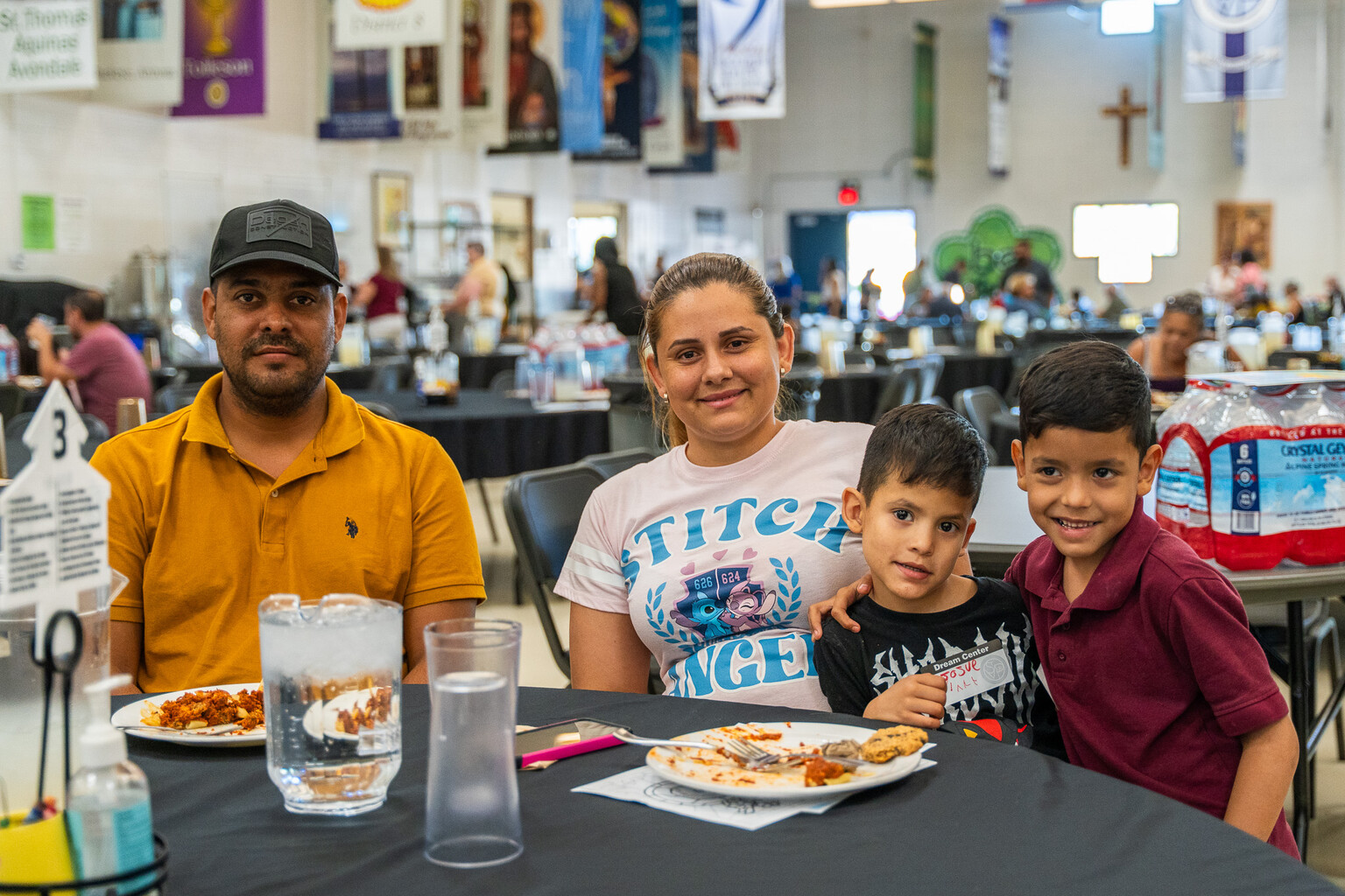 Giraldo and Yosemar at FEM with their two sons 