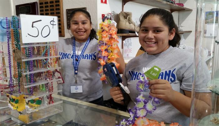 Amanda and Alexa work at the Lake Havasu Thrift Store.