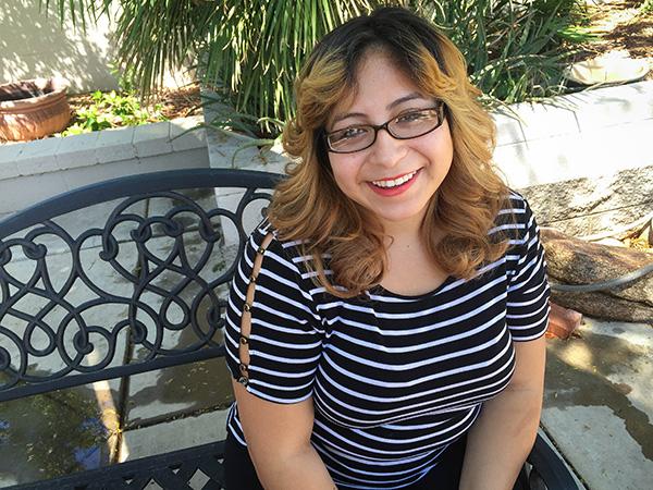 Anna Armenta poses for a photo at St. Vincent de Paul.