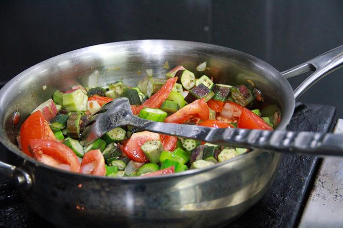 Farm to Fork: Cooking Okra and Tomatoes