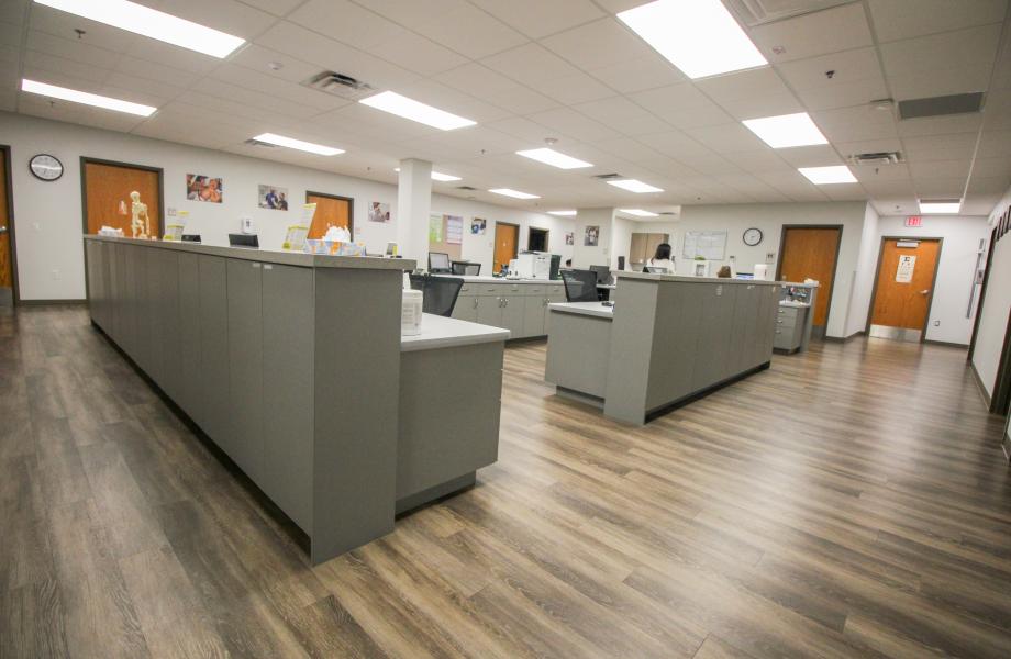 Interior of the St. Vincent de Paul Medical Clinic