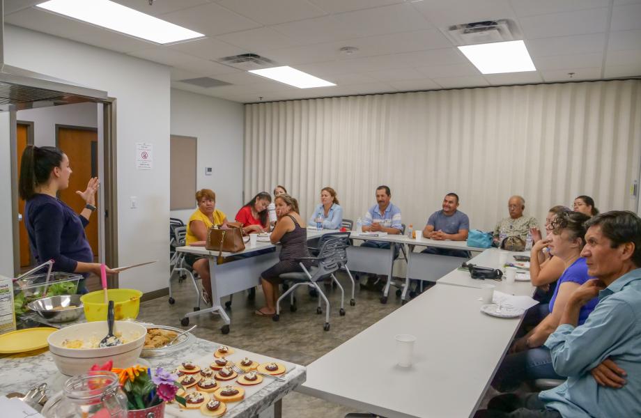 Interior of the St. Vincent de Paul Center for Family Wellness class