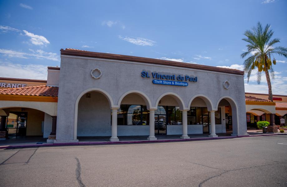 Exterior shot of the Surprise Thrift Store