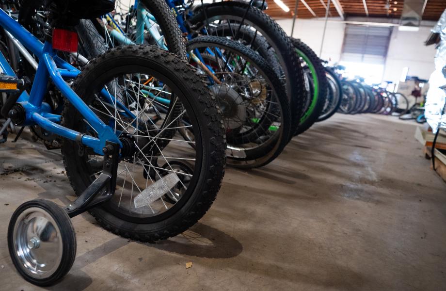 Bikes collected after the 2020 Second Chance Bike Drive