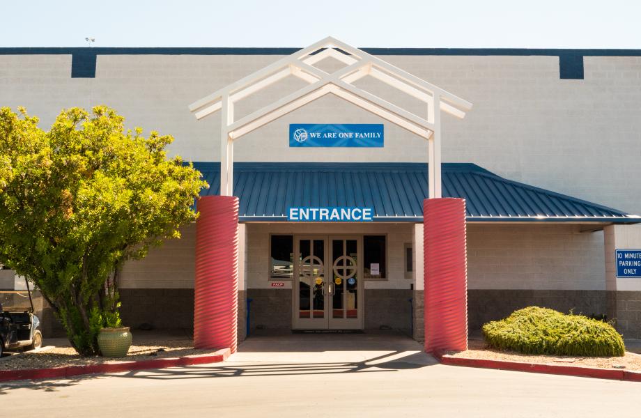 Front entrance of St. Vincent de Paul Watkins Campus