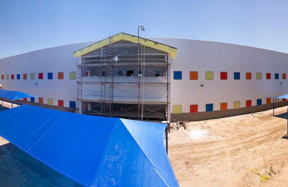oz-II-new-building Panoramic view of new building at SVdP