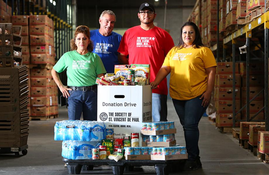 SVdP food reclamation warehouse