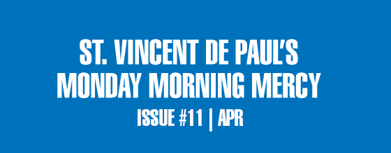 Blog header with text St. Vincent de Paul's Monday Morning Mercy