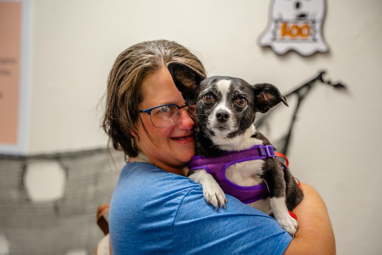 Washington St. shelter resident with companion animal