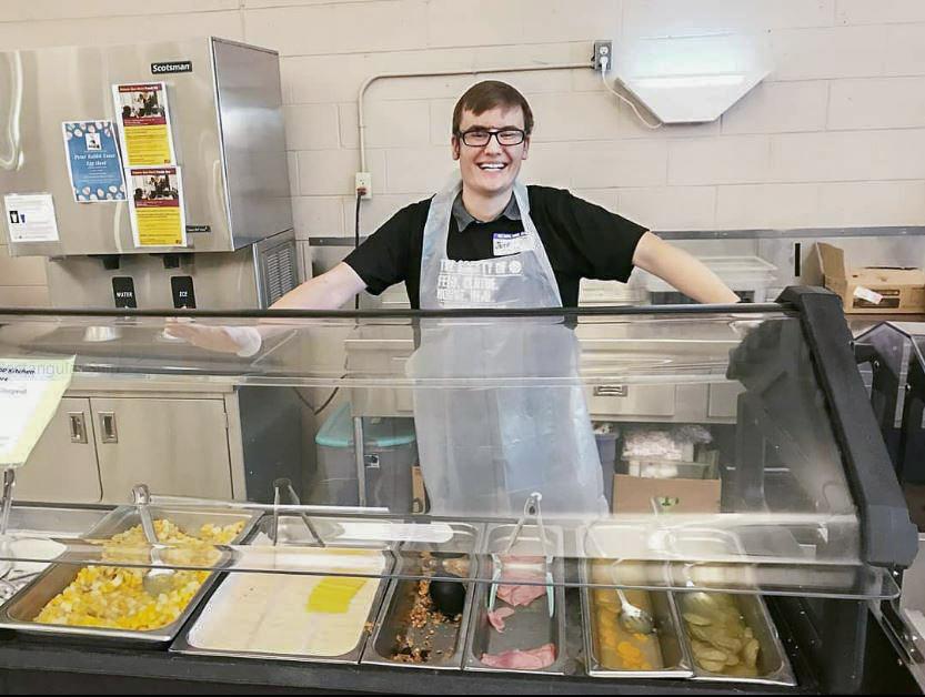 Jeff enjoys volunteering in one of SVdP's dining rooms.