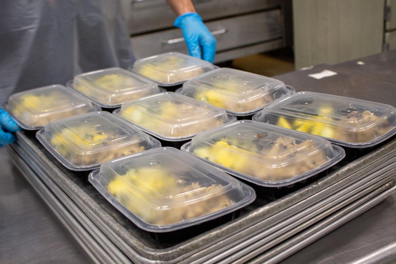 Meals ready to get delivered to local shelters