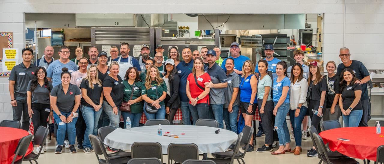 The group of volunteers who served at the Chermack's carnival.