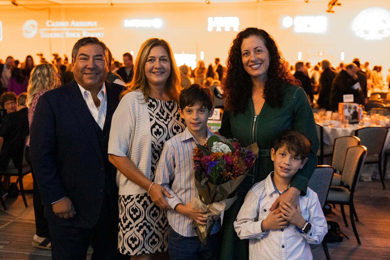 Daniela Santangelo and her family at the 2025 Restoring Hope Community Breakfast.