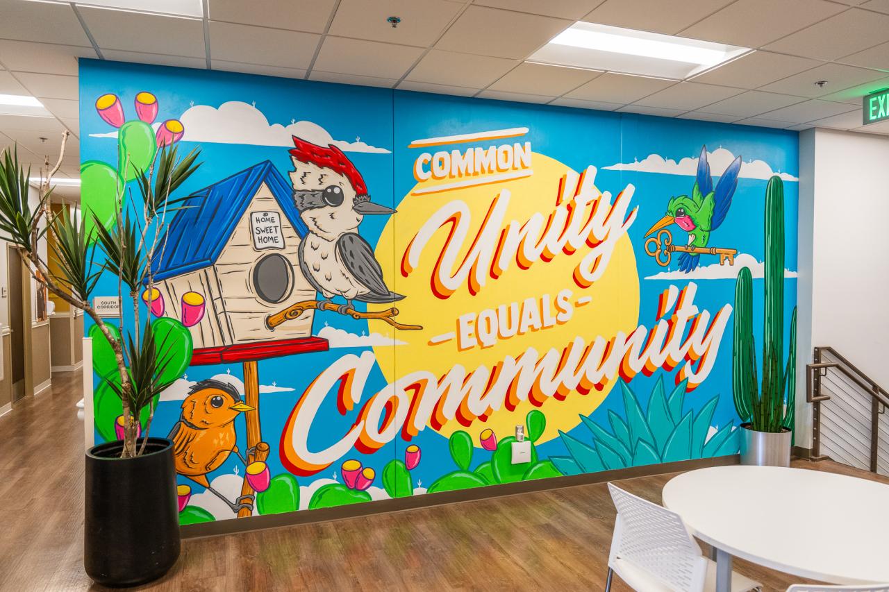 Jesse's mural in De Paul Manor.