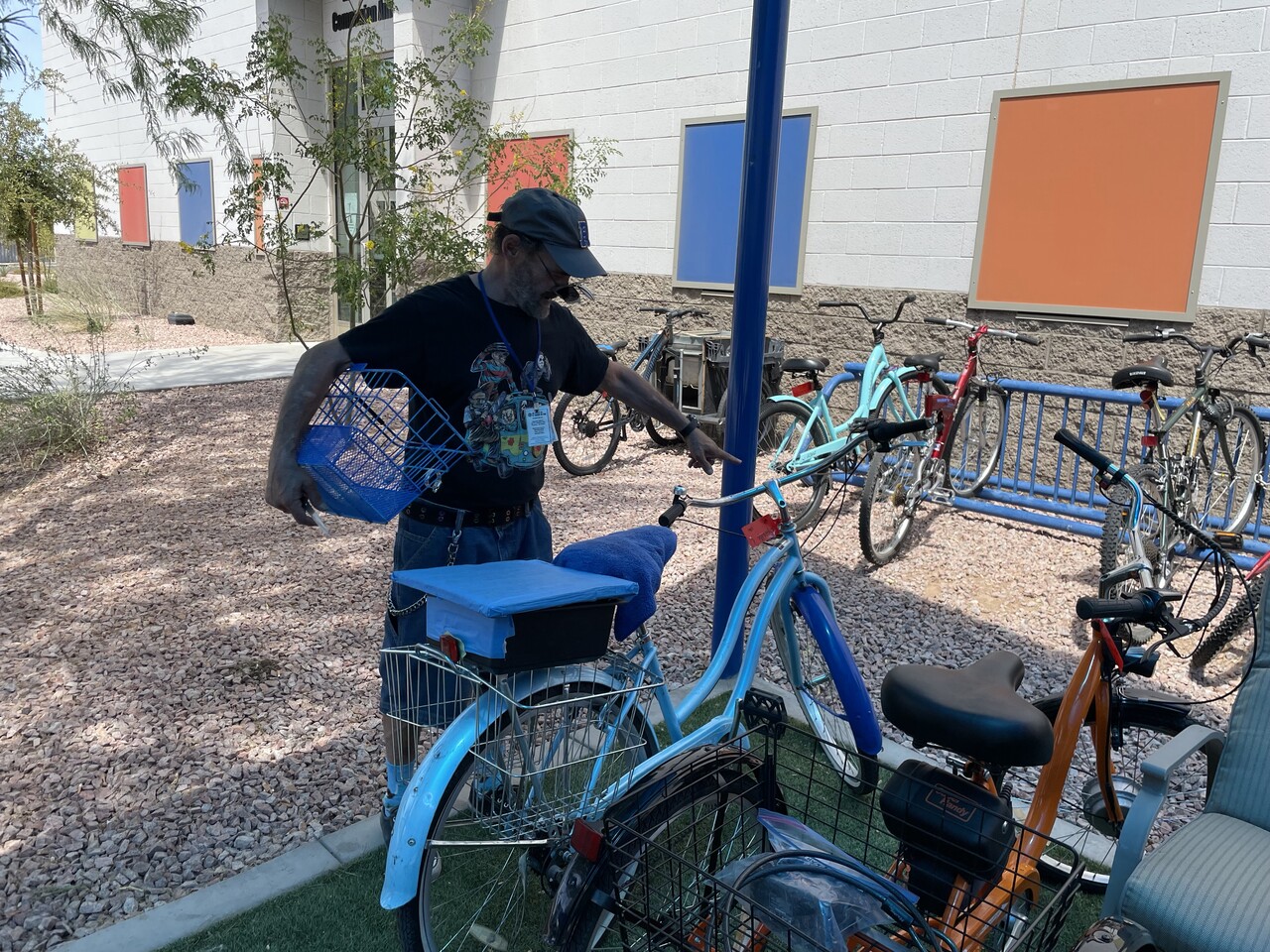 Rick with his bike 
