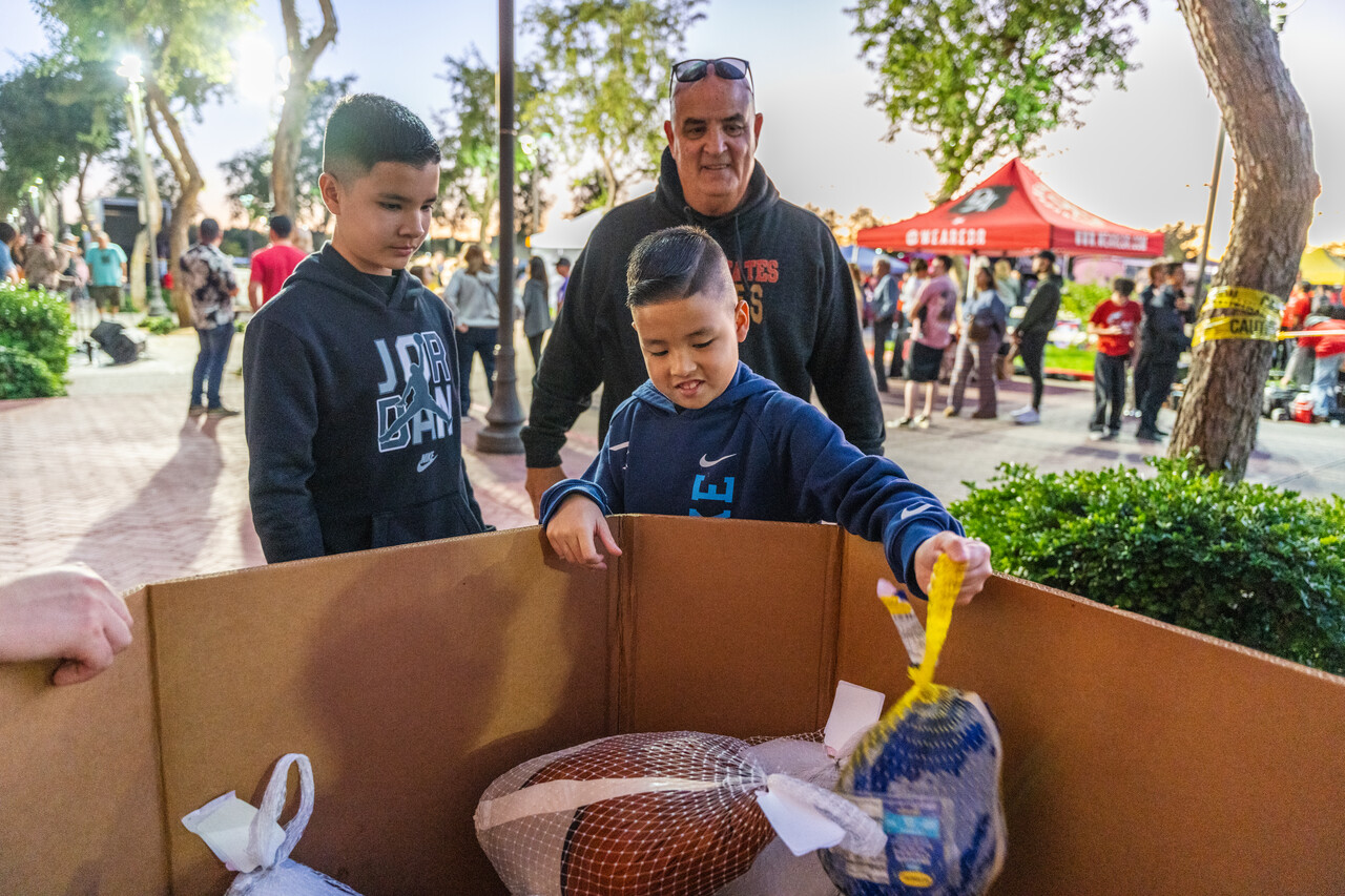 Donating a turkey
