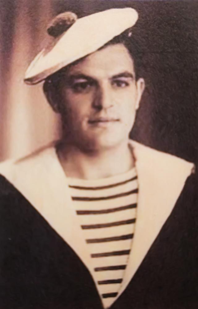 Santé as a young man in the French Navy